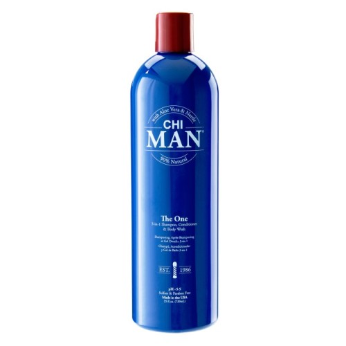 CHI Man 3-in-1 Shampoo, Conditioner, Body Wash 739ml